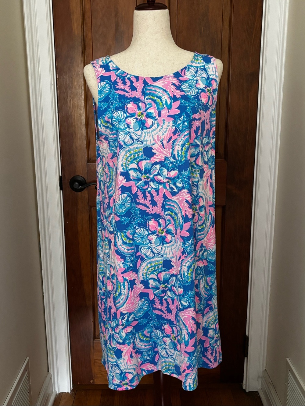 Lily Pulitzer shift dress,  Blue and Pink print